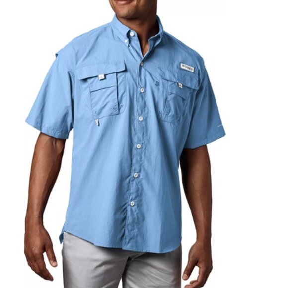 Columbia Other - Columbia Bahama Light Blue PFG Short-sleeve Shirt Sz XL